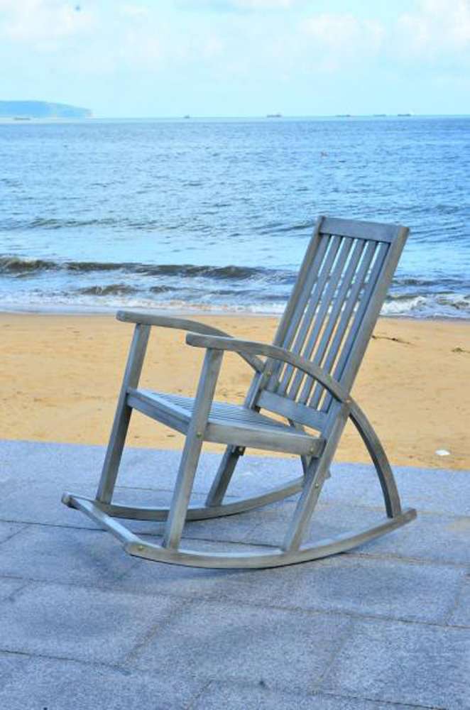 Safavieh - Clayton Rocking Chair - Grey - PAT7003B veiw 3