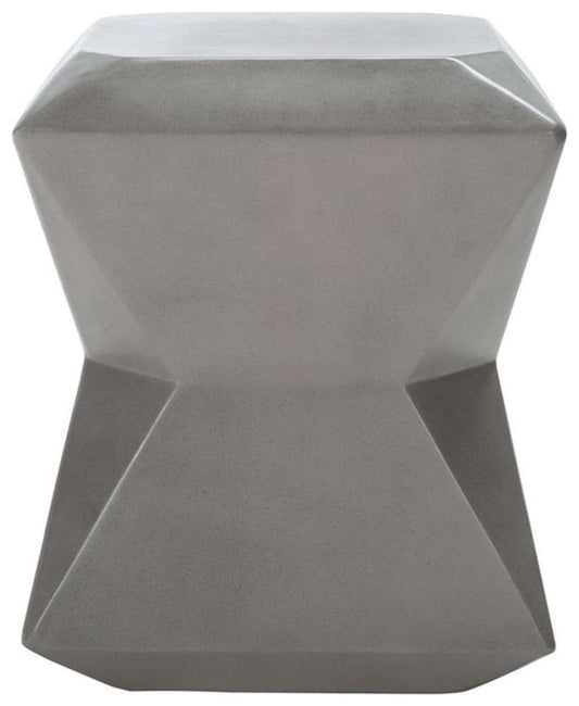 Safavieh - Conan Concrete Accent Stool - Dark Grey - VNN1030A veiw 1