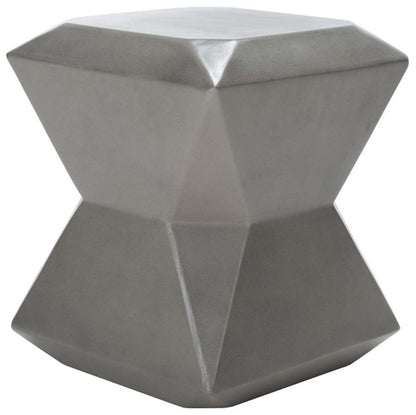 Safavieh - Conan Concrete Accent Stool - Dark Grey - VNN1030A veiw 3