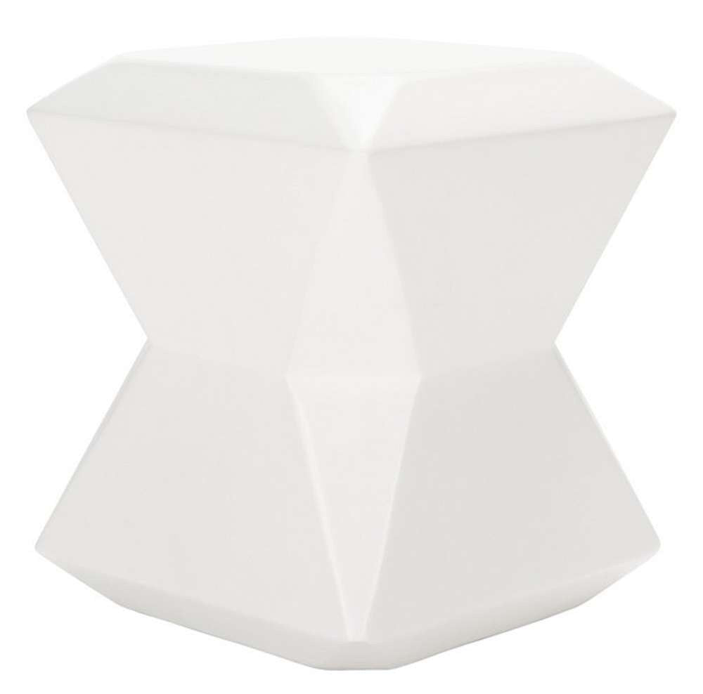 Safavieh - Conan Concrete Accent Stool - Ivory - VNN1030B veiw 3