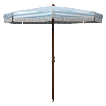 Safavieh - Copen 6.5 Beach Umbrella - Baby Blue - White - PAT8501C veiw 1