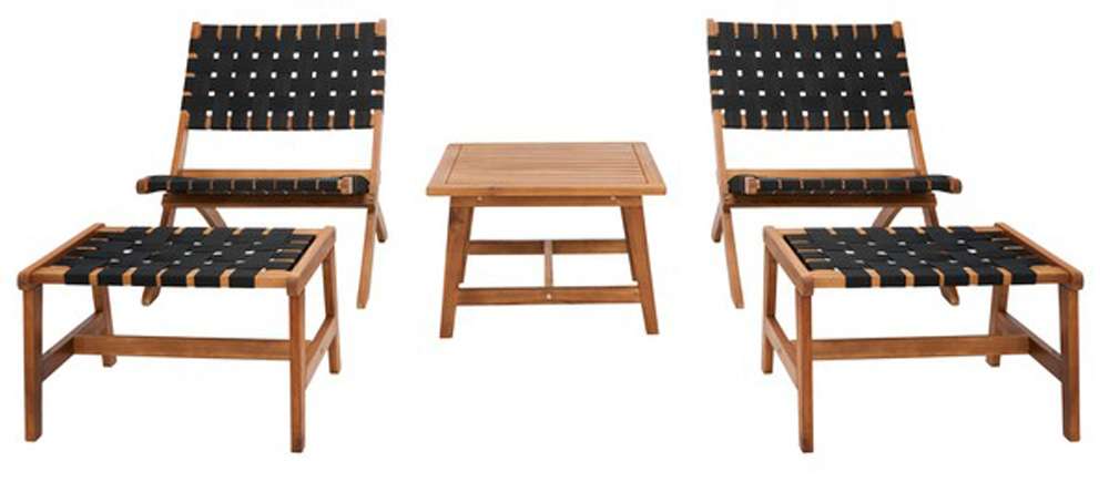 Safavieh - Darryl Living Set - Natural - Black - PAT7078E veiw 1