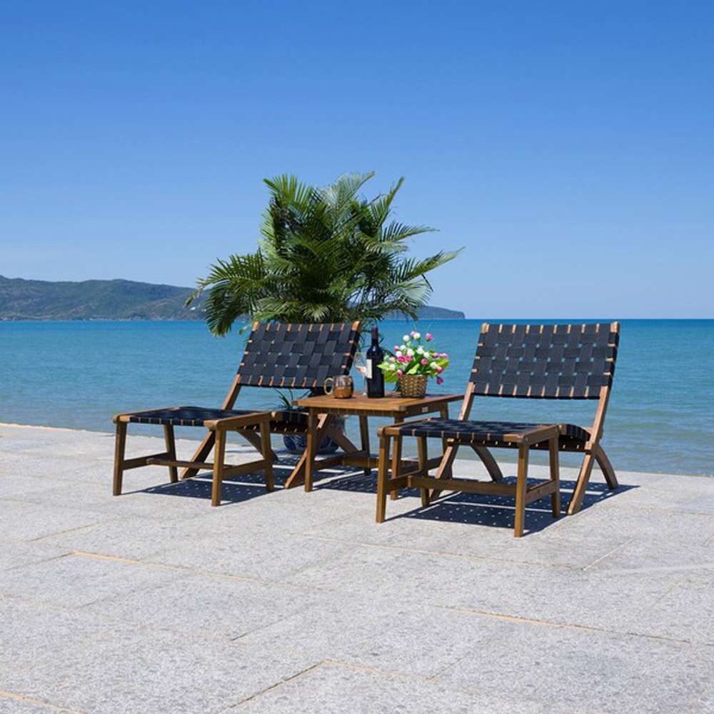 Safavieh - Darryl Living Set - Natural - Black - PAT7078E veiw 2