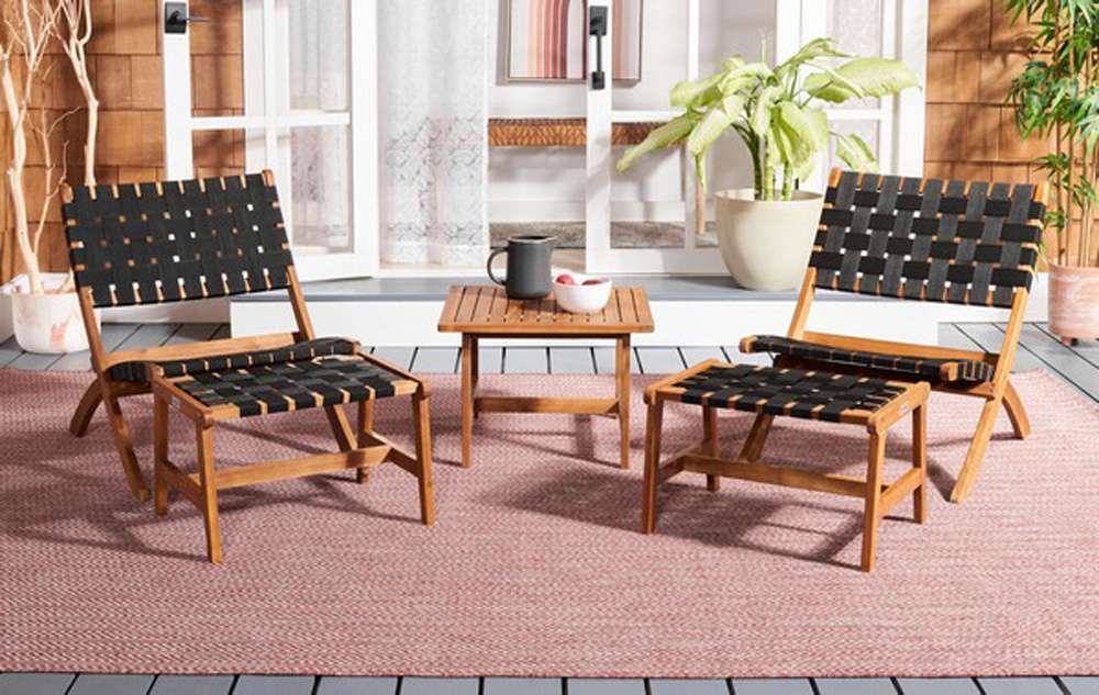 Safavieh - Darryl Living Set - Natural - Black - PAT7078E veiw 3
