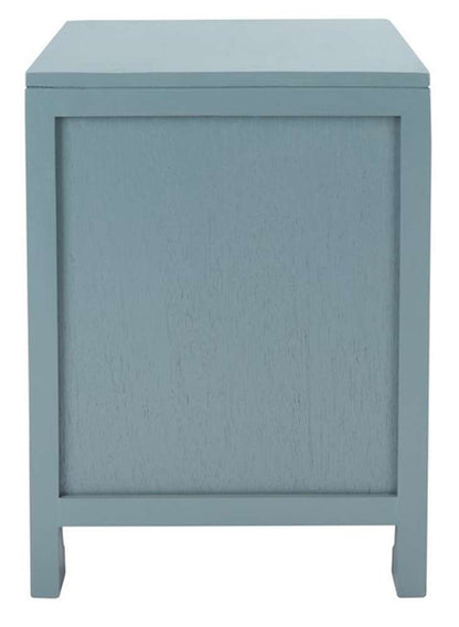 Safavieh - Dave 1 Drwr 1 Door Nightstand - Blue Grey - Natural - NST4003B veiw 3