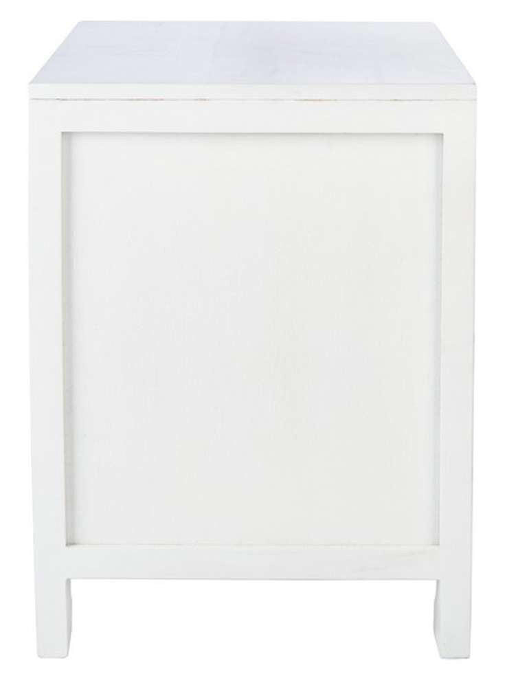 Safavieh - Dave 1 Drwr 1 Door Nightstand - White - Natural - NST4003C veiw 3