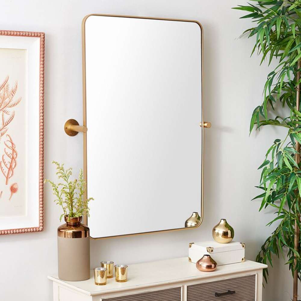Safavieh - Delinah 24in Mirror - Brass - MRR2001C veiw 3
