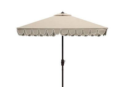 Safavieh - Elegant 7.5 Square Umbrella - Beige - White - PAT8406C veiw 1