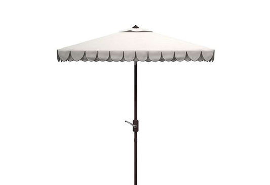 Safavieh - Elegant 7.5 Square Umbrella - White - Black - PAT8406E veiw 1