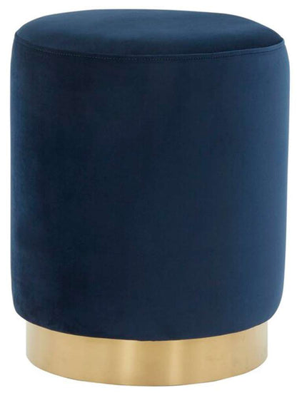Safavieh - Elsworth Ottoman - Navy - Brass - SFV3558A veiw 1