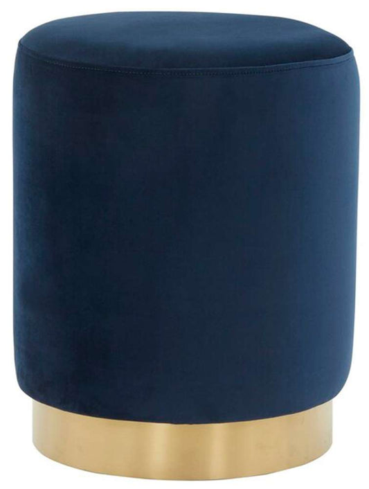 Safavieh - Elsworth Ottoman - Navy - Brass - SFV3558A veiw 1