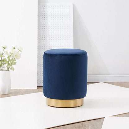 Safavieh - Elsworth Ottoman - Navy - Brass - SFV3558A veiw 2