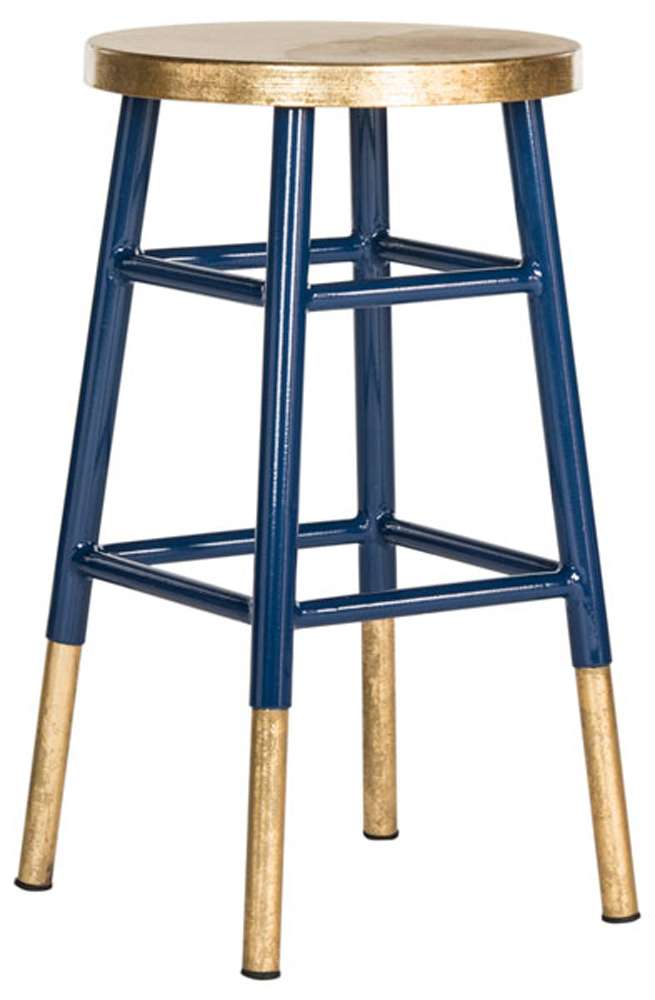 Safavieh - Emery Counterstool - Navy - Gold - FOX3231A veiw 3