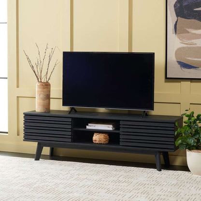 Safavieh - Esma 1 Shelf Media Stand - Black - MED9601B veiw 3