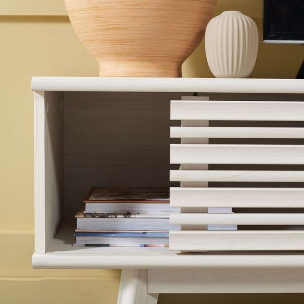 Safavieh - Esma 1 Shelf Media Stand - White - MED9601C veiw 2