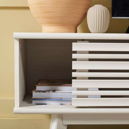 Safavieh - Esma 1 Shelf Media Stand - White - MED9601C veiw 2