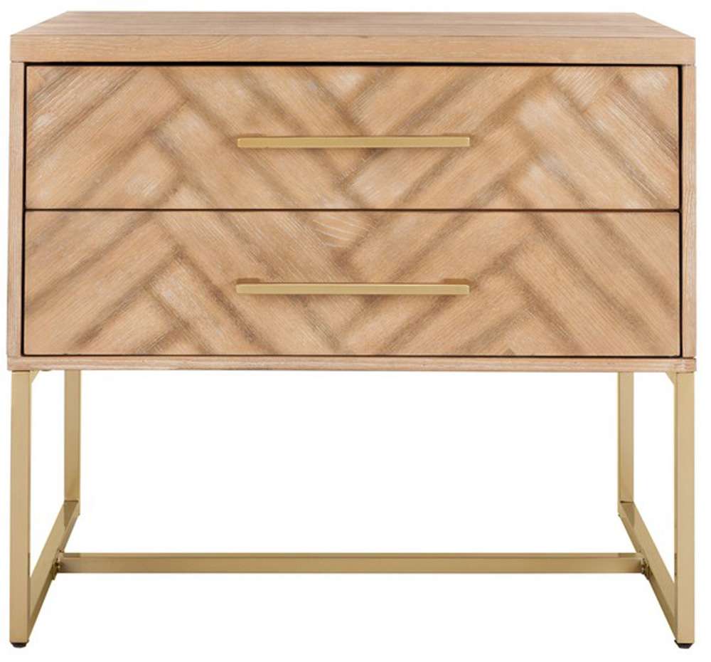 Safavieh - Estelle Nightstand - Oak - FOX6262A veiw 1
