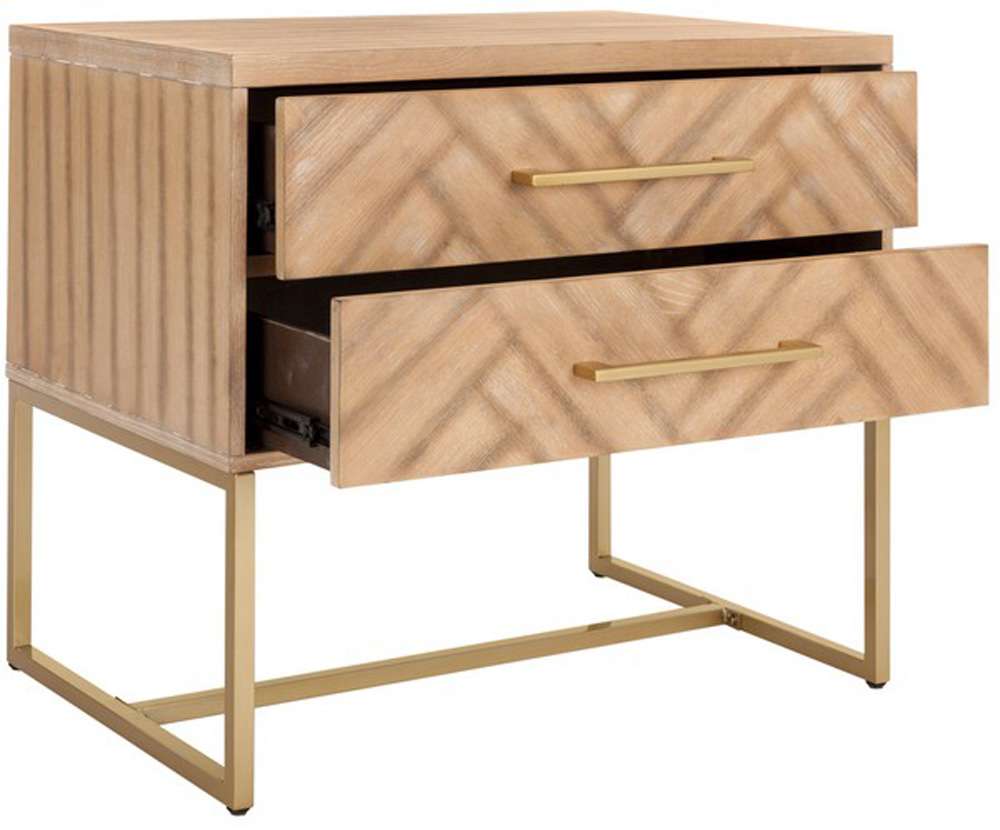 Safavieh - Estelle Nightstand - Oak - FOX6262A veiw 2