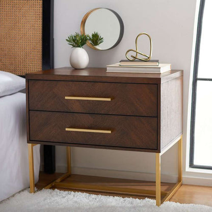 Safavieh - Estelle Nightstand - Walnut - FOX6262D veiw 2