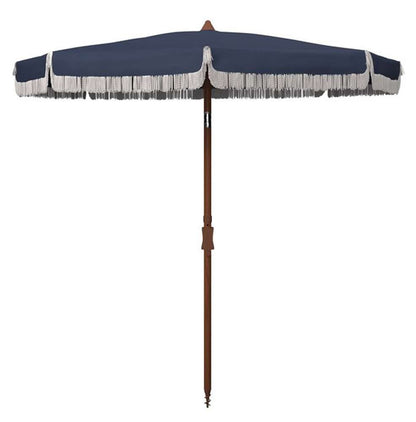 Safavieh - Estonia 6.5 Frng Bch Umbrella - Navy - White - PAT8500B veiw 1