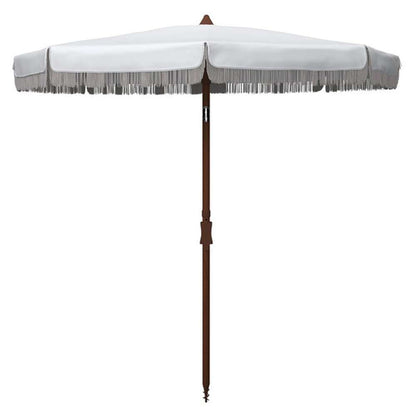 Safavieh - Estonia 6.5 Frng Bch Umbrella - White - PAT8500A veiw 1