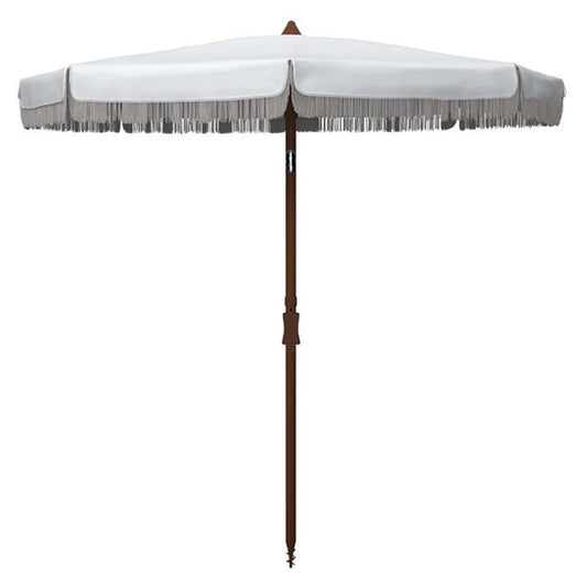 Safavieh - Estonia 6.5 Frng Bch Umbrella - White - PAT8500A veiw 1