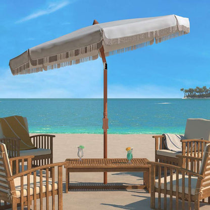 Safavieh - Estonia 6.5 Frng Bch Umbrella - White - PAT8500A veiw 2