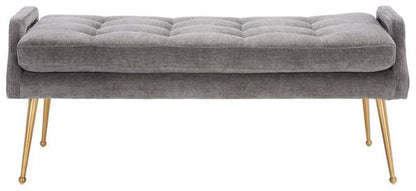 Safavieh - Everdeen Bench - Charcoal - Gold - BCH5200C veiw 1