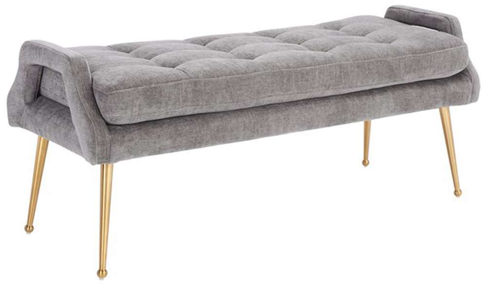 Safavieh - Everdeen Bench - Charcoal - Gold - BCH5200C veiw 3