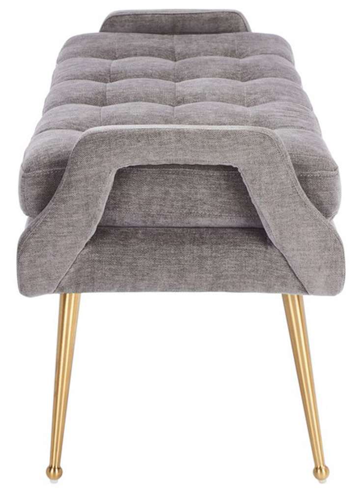 Safavieh - Everdeen Bench - Charcoal - Gold - BCH5200C veiw 4