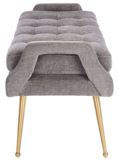Safavieh - Everdeen Bench - Charcoal - Gold - BCH5200C veiw 4