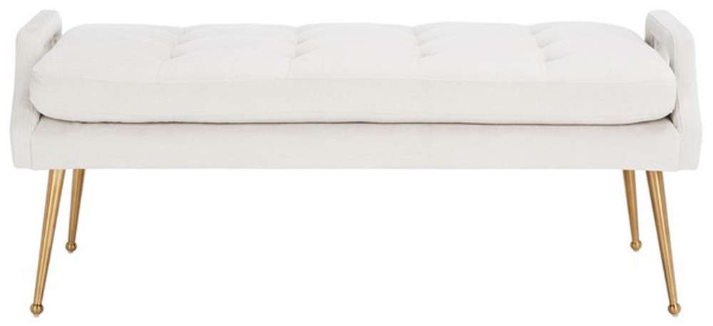 Safavieh - Everdeen Bench - Light Grey - Gold - BCH5200A veiw 1