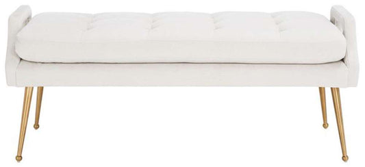 Safavieh - Everdeen Bench - Light Grey - Gold - BCH5200A veiw 1