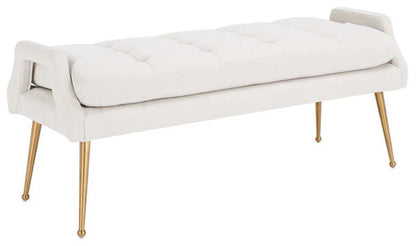 Safavieh - Everdeen Bench - Light Grey - Gold - BCH5200A veiw 3