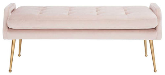 Safavieh - Everdeen Bench - Pink - Gold - BCH5200D veiw 1