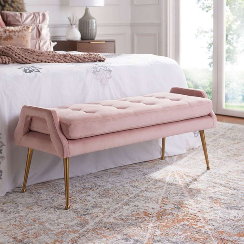 Safavieh - Everdeen Bench - Pink - Gold - BCH5200D veiw 2