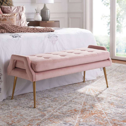 Safavieh - Everdeen Bench - Pink - Gold - BCH5200D veiw 2
