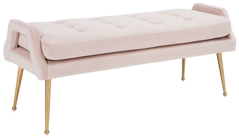 Safavieh - Everdeen Bench - Pink - Gold - BCH5200D veiw 3