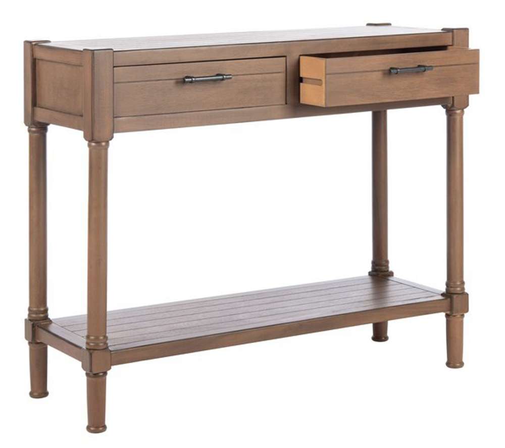 Safavieh - Filbert 2Drw Console Table - Brown - CNS5716C veiw 3
