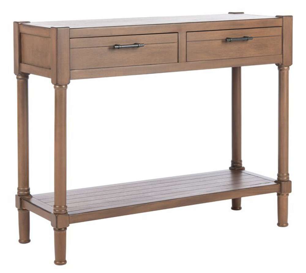 Safavieh - Filbert 2Drw Console Table - Brown - CNS5716C veiw 4