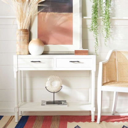 Safavieh - Filbert 2Drw Console Table - Distressed White  - CNS5716A veiw 2