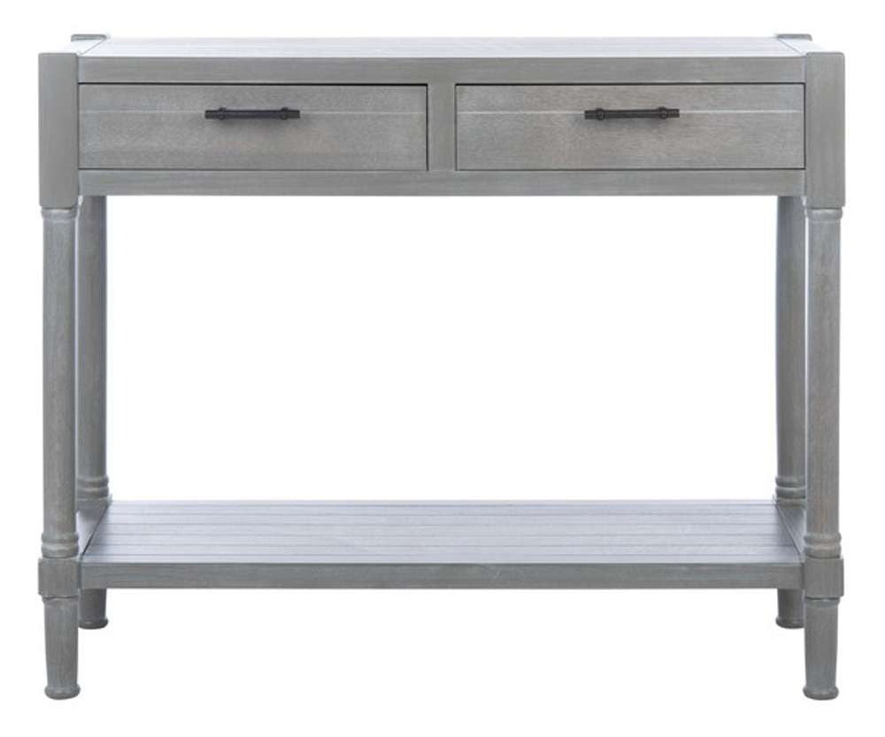 Safavieh - Filbert 2Drw Console Table - White Wash Grey - CNS5716D veiw 1