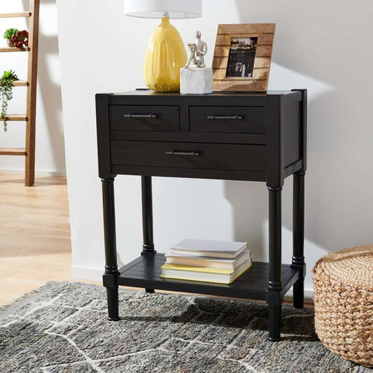 Safavieh - Filbert 3Drw Console Table - Black - CNS5717B veiw 2