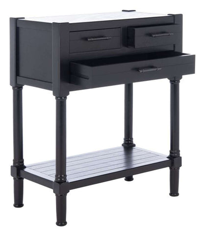 Safavieh - Filbert 3Drw Console Table - Black - CNS5717B veiw 3