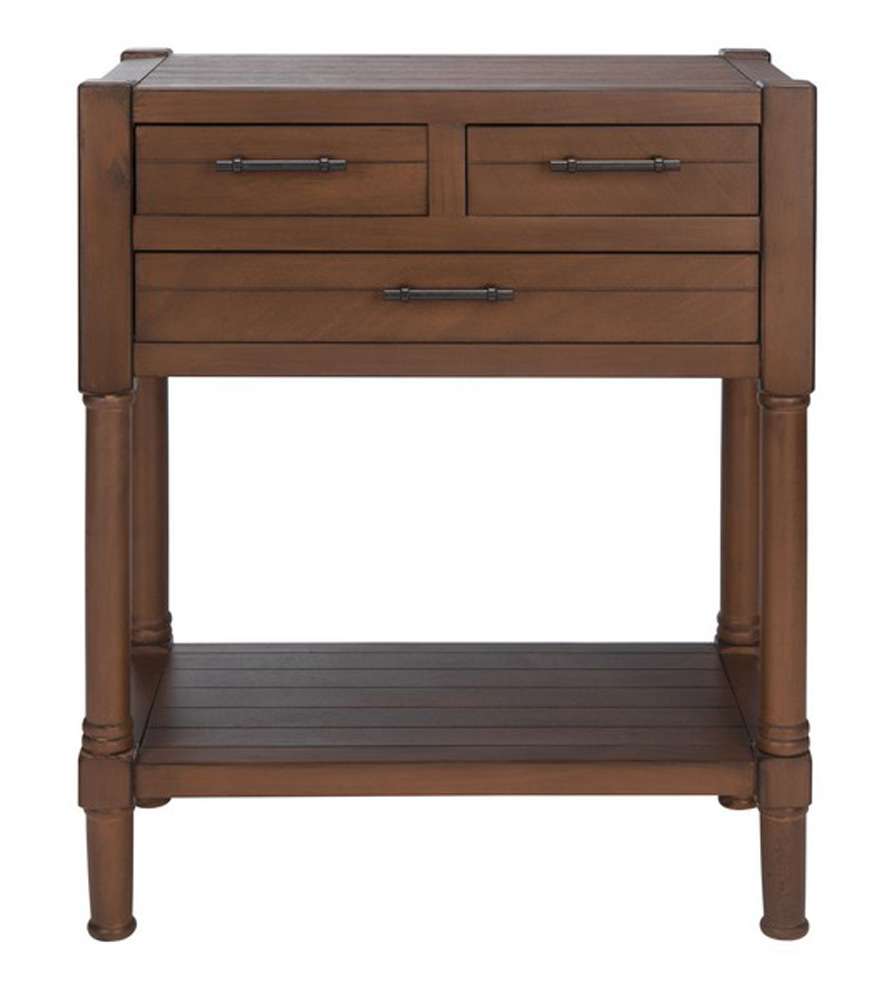 Safavieh - Filbert 3Drw Console Table - Brown - CNS5717C veiw 1