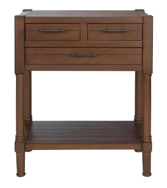 Safavieh - Filbert 3Drw Console Table - Brown - CNS5717C veiw 1