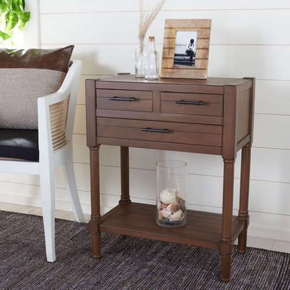 Safavieh - Filbert 3Drw Console Table - Brown - CNS5717C veiw 2