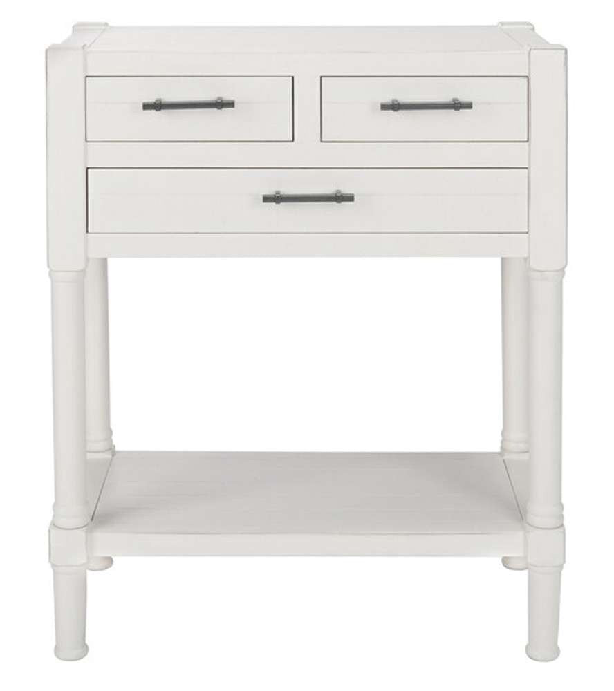 Safavieh - Filbert 3Drw Console Table - Distressed White  - CNS5717A veiw 1