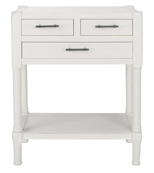Safavieh - Filbert 3Drw Console Table - Distressed White  - CNS5717A veiw 1
