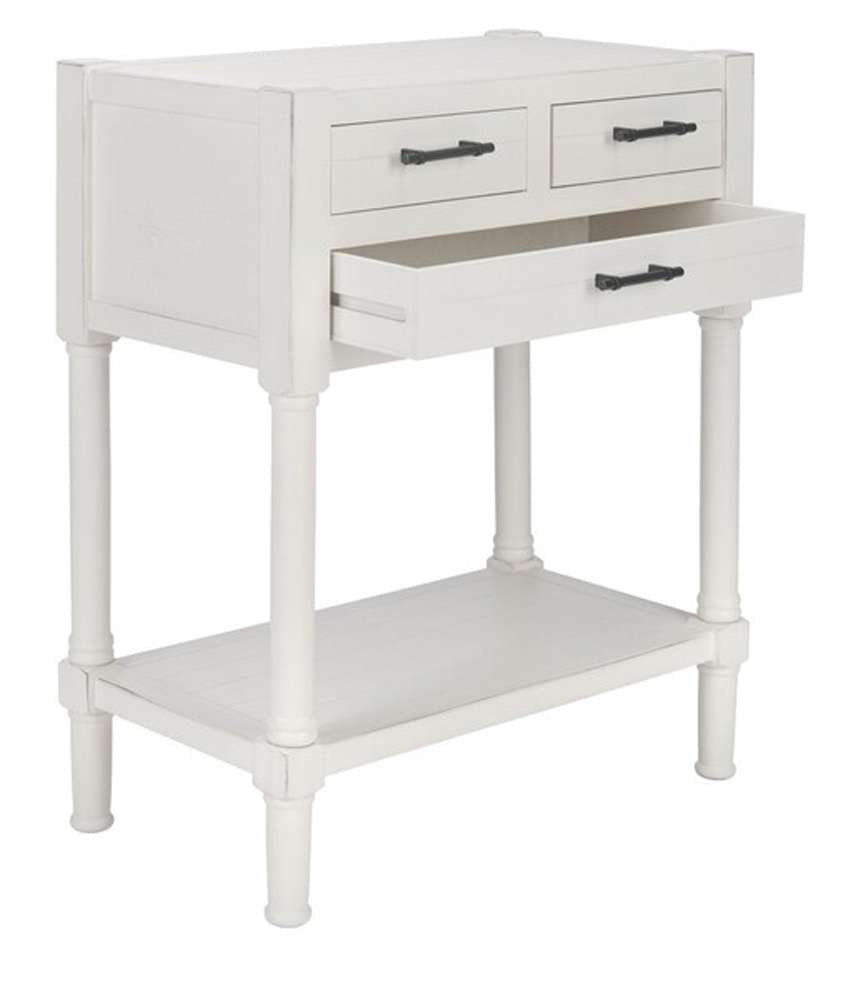 Safavieh - Filbert 3Drw Console Table - Distressed White  - CNS5717A veiw 4